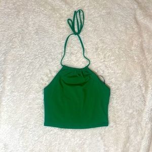 Forever 21 Green knit halter top